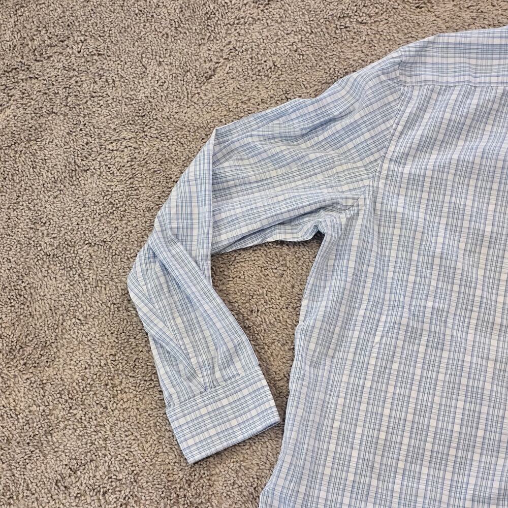 Vineyard Vines Whale Shirt Mens XL Extra Large‎ Blue Plaid Button Down Slim Fit - Picture 8 of 11